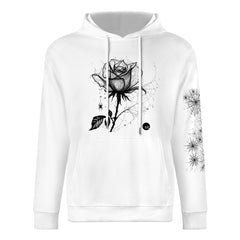 ETC Halloween Rose White Cotton Hoodie