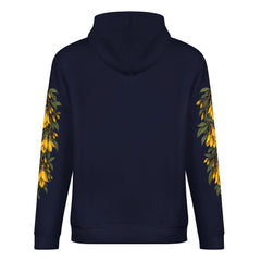 ETC LIMITED KOWHAI FANTAIL NAVY COTTON HOODIE