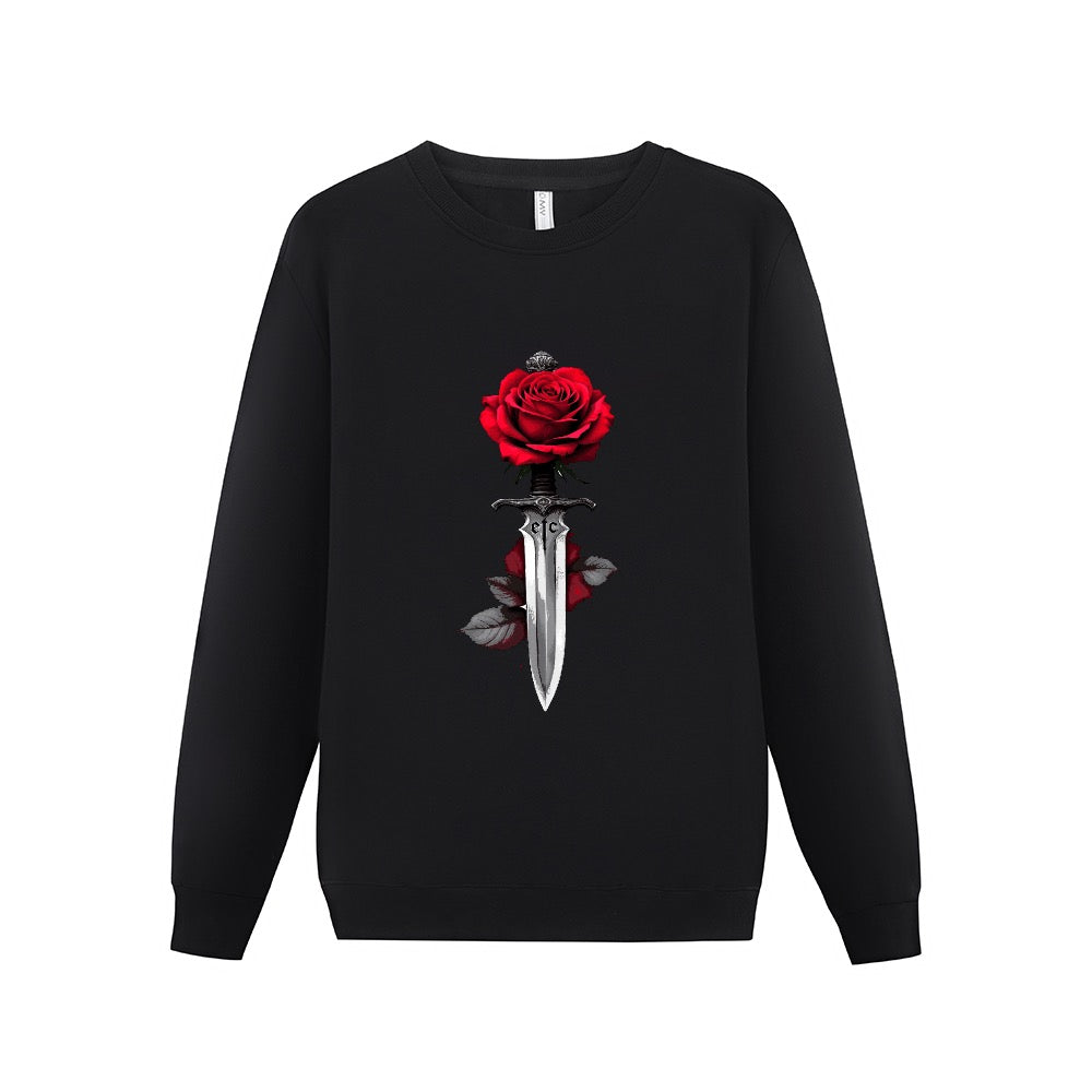 ETC Rose Daggers Cotton Fleece Crew
