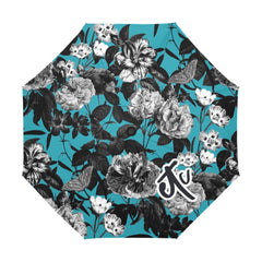 ETC Blue Floral Butterflies Anti-UV Umbrella