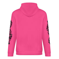 ETC Floral Dog Pink Cotton Hoodie