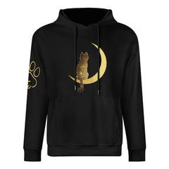 ETC Galaxy Cat Cotton Black Hoodie