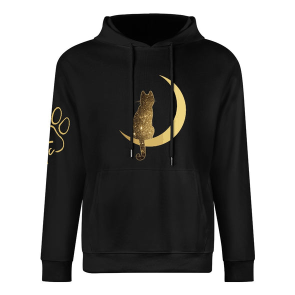 ETC Galaxy Cat Cotton Black Hoodie