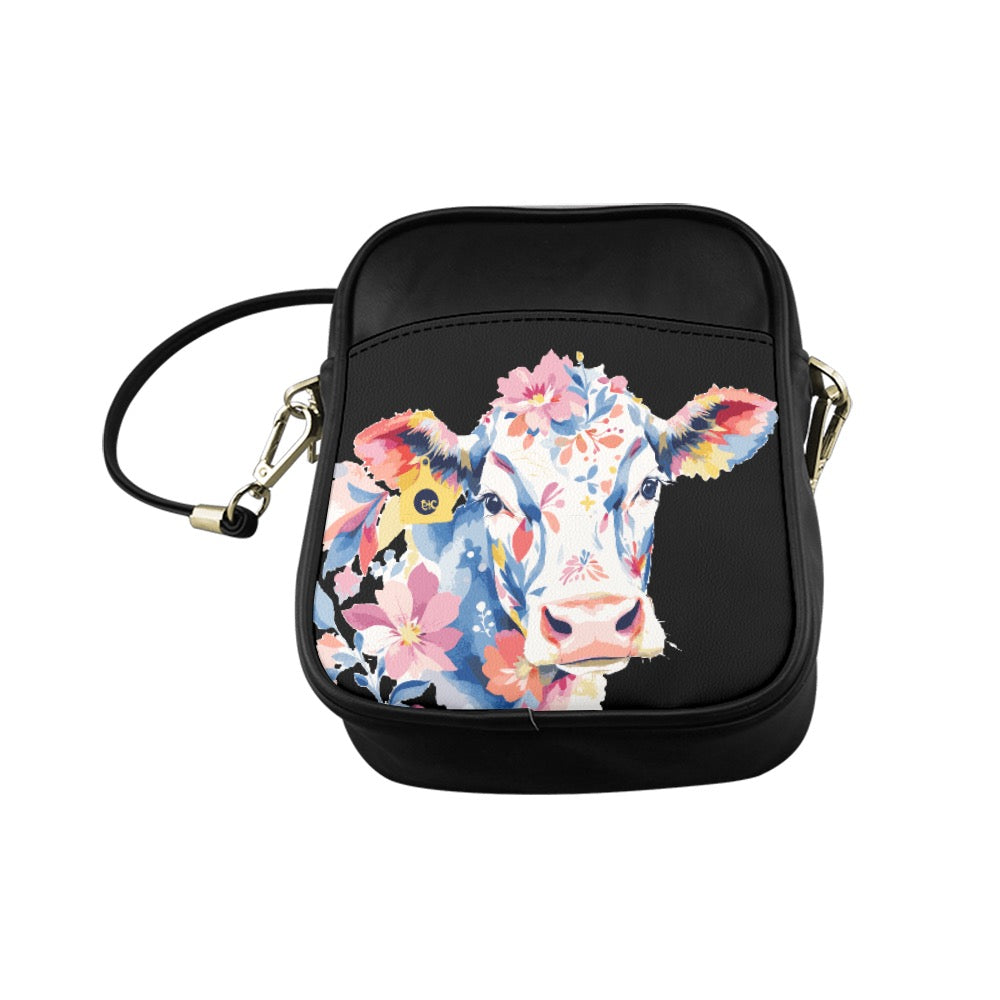 ETC Floral Cow Sling Bag