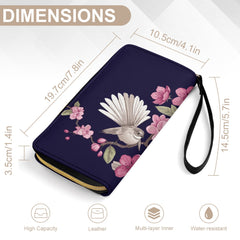 ETC Navy Floral Fantail Wallet
