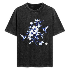 ETC Navy Hummingbird Silhouette vintage Tee