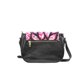 ETC Limited Edition Pink Feather Saddle Bag