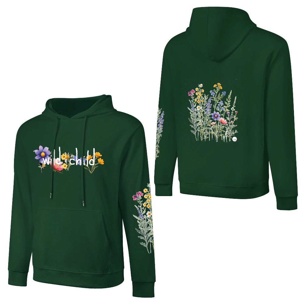 ETC Wild Child Forest Green Cotton Hoodie