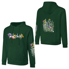 ETC Wild Child Forest Green Cotton Hoodie