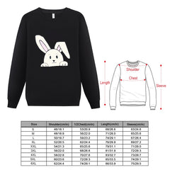 ETC Bunny Rabbit Cotton Fleece Crew