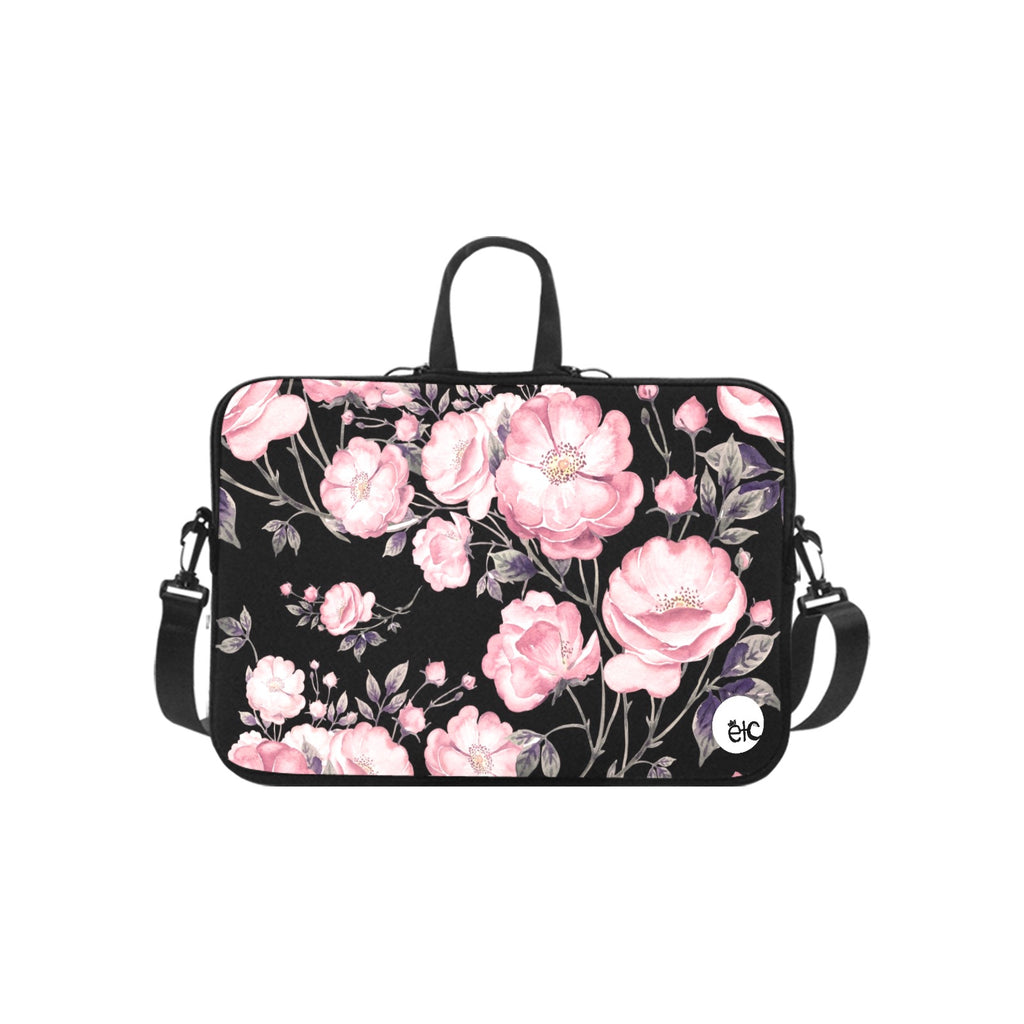 ETC Pink Peonies Laptop Bag