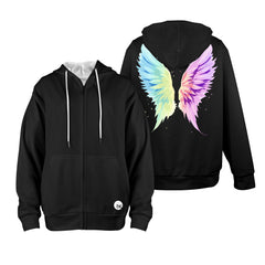 ETC Angel Wings Fleece Lined Hoodie