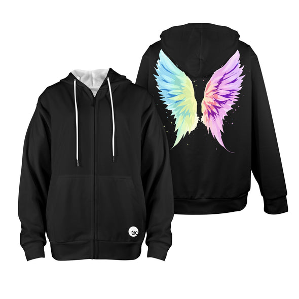 ETC Angel Wings Fleece Lined Hoodie