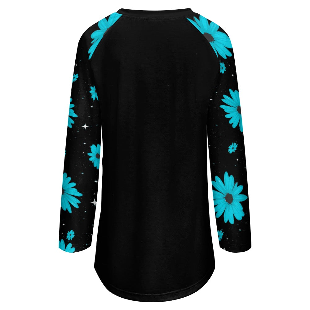 ETC Blue Daisies Long Sleeve