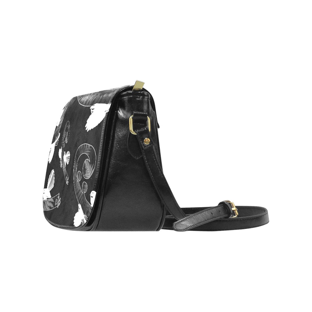 ETC Piwakawaka Koru PU Leather Saddle Bag