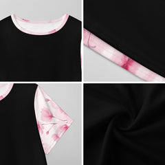 ETC Pink Bloom Floral Tee Dress