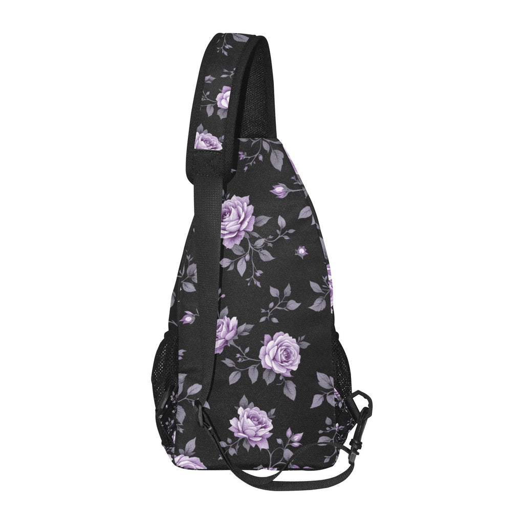 ETC Fleur Violettes Cross Body Bag