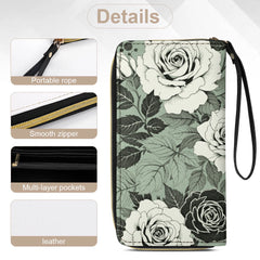 ETC Sage Floral PU Leather Wallet