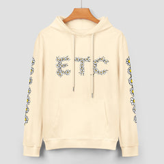 ETC Daisy Cream Cotton Hoodie