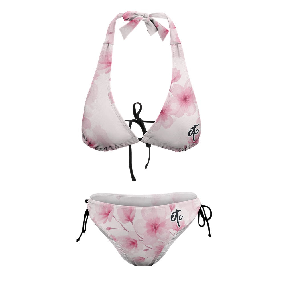 ETC Pink Floral Bloom Bikini Set