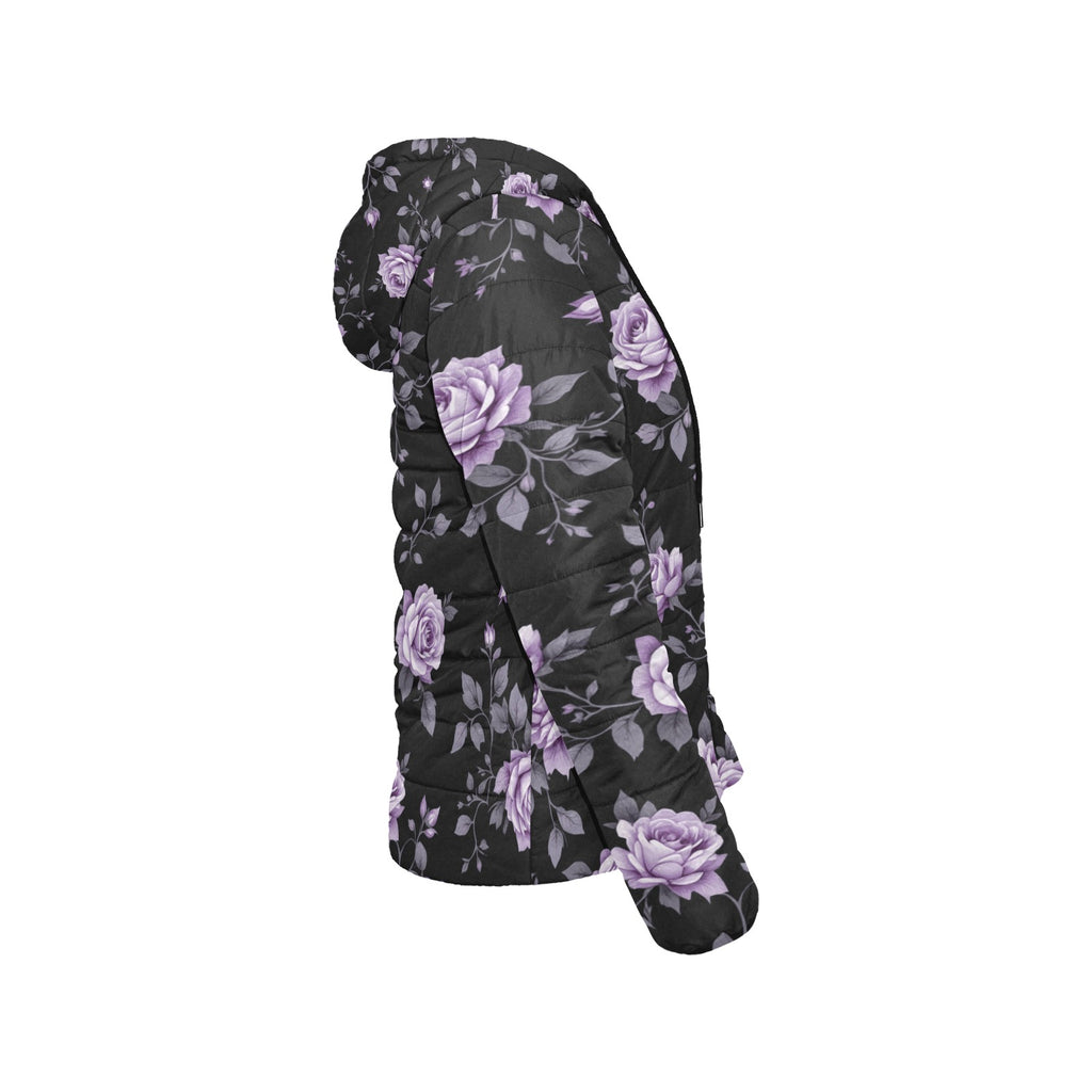 ETC Fleur Violette Hooded Puffer Jacket