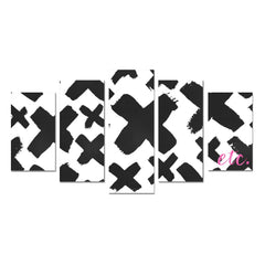 Canvas Wall Art Prints (No Frame) 5-Pieces/Set A