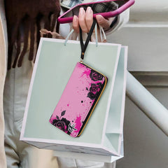 ETC Pink Floral PU Leather Wallet