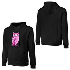 ETC Pink Owl Cotton Hoodie