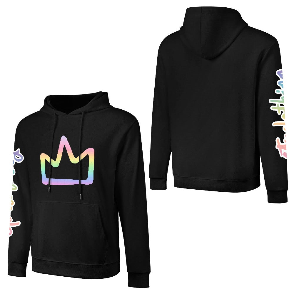 ETC Ombre Rainbow Crown Hoodie