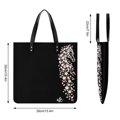 ETC Cherry Blossom Stencil PU Leather Tote