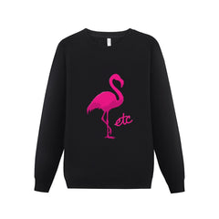ETC Pink Flamingo Cotton Fleece Crew