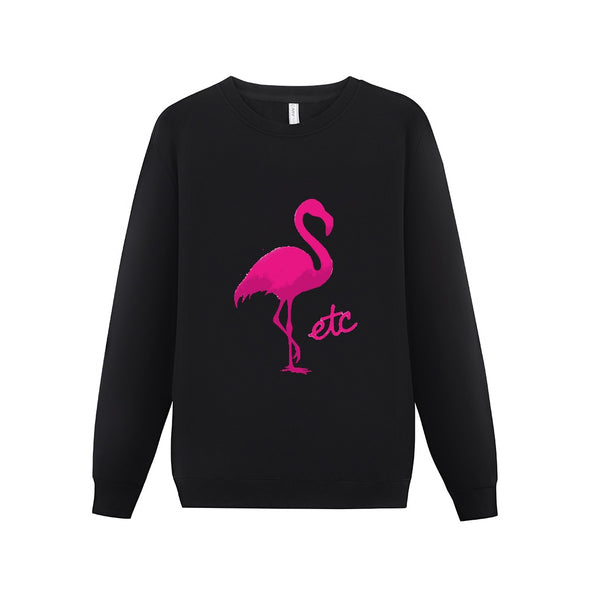ETC Pink Flamingo Cotton Fleece Crew