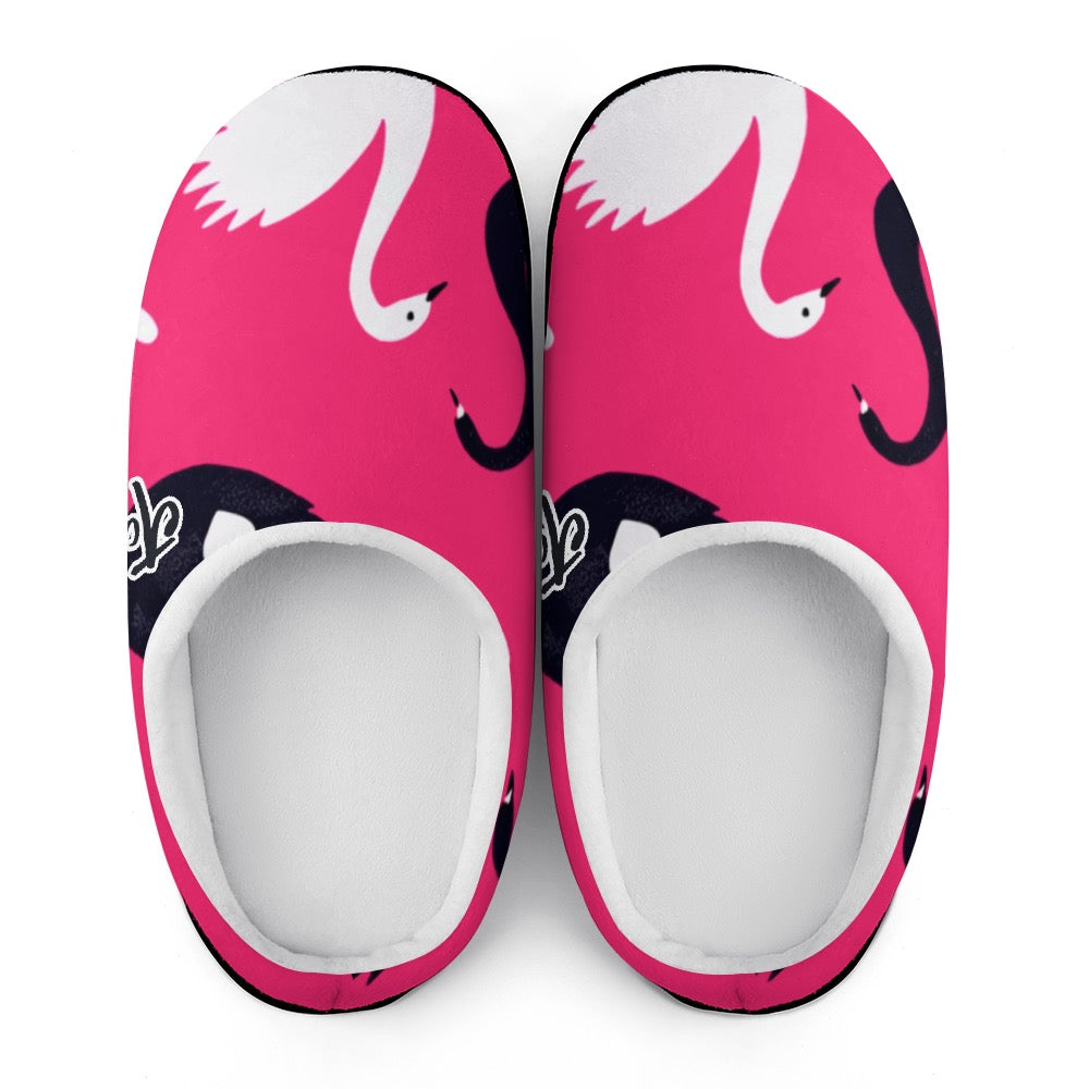 ETC Love Swan Cotton Slippers