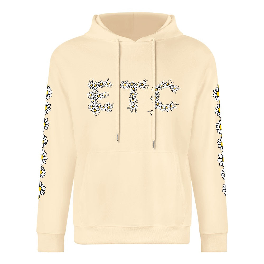 ETC Daisy Cream Cotton Hoodie
