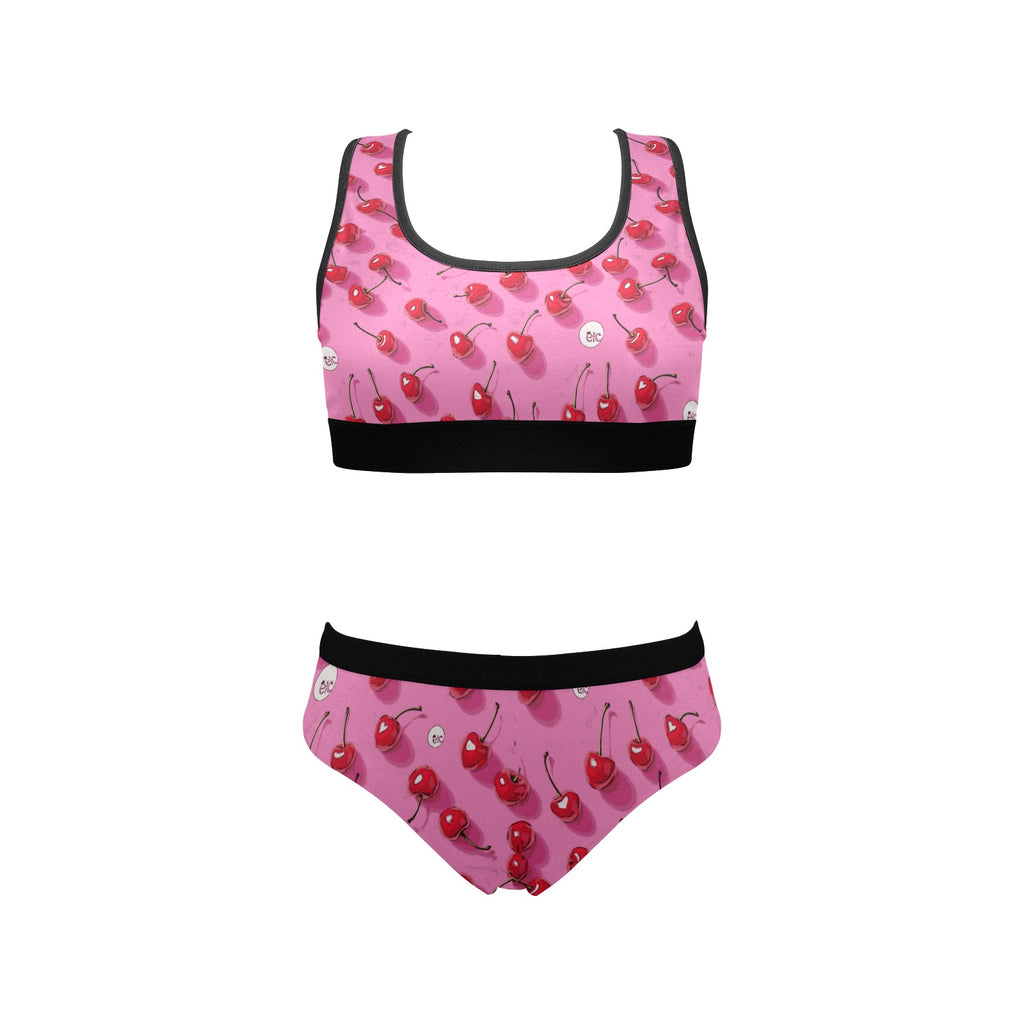ETC Pink Cherries Bra Set