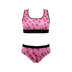 ETC Pink Cherries Bra Set