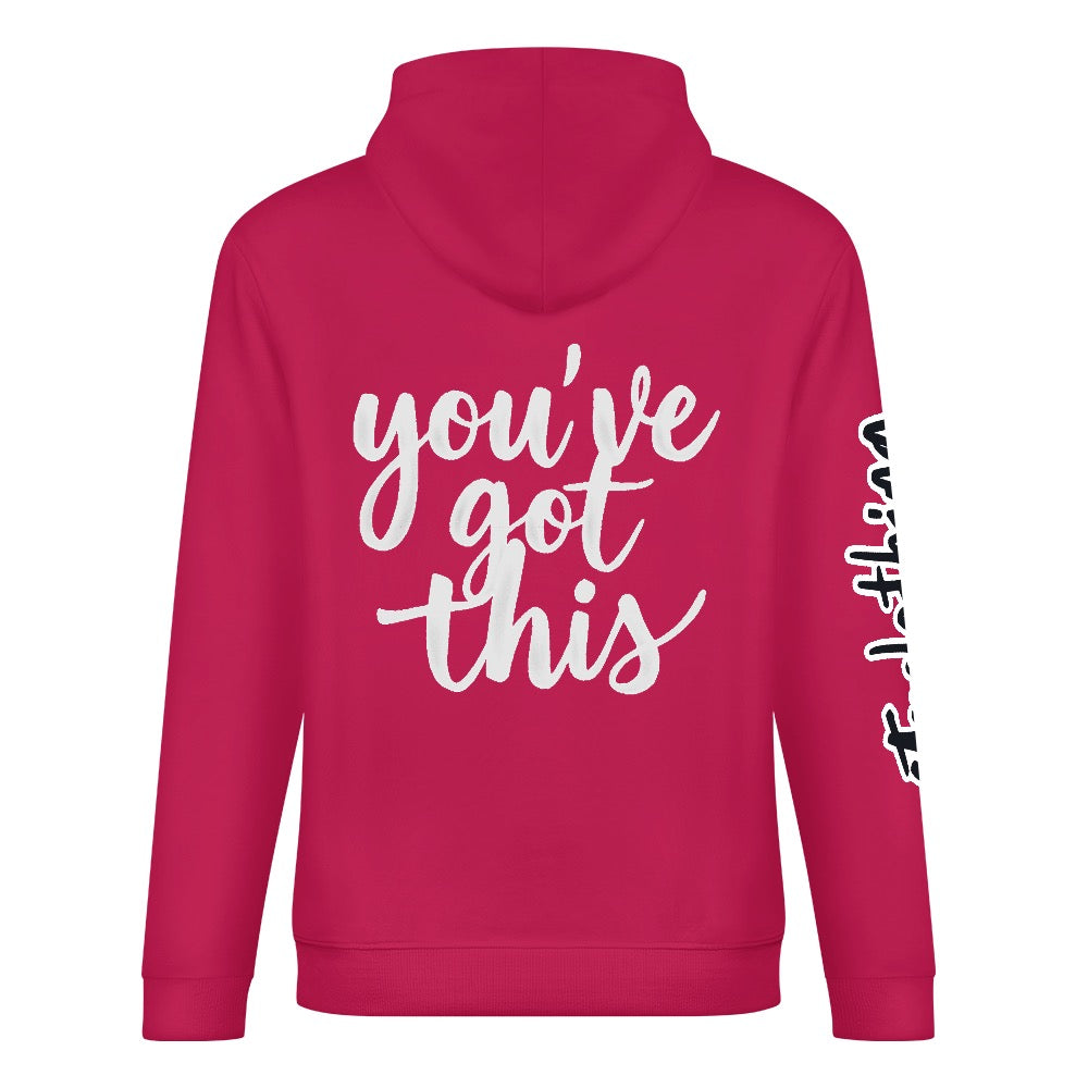 ETC Deep Pink 'You've got this' Cotton Hoodie