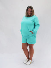 Aqua Embroidered ETC Logo Set