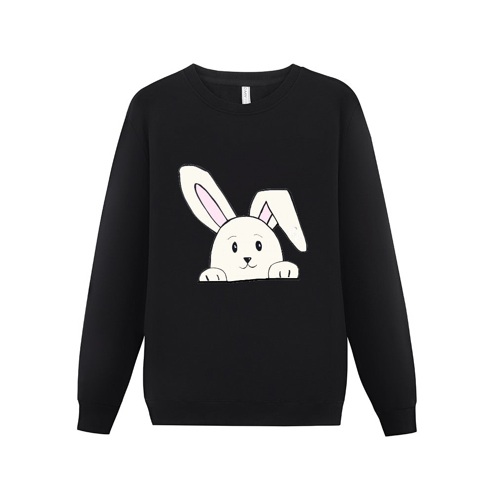 ETC Bunny Rabbit Cotton Fleece Crew