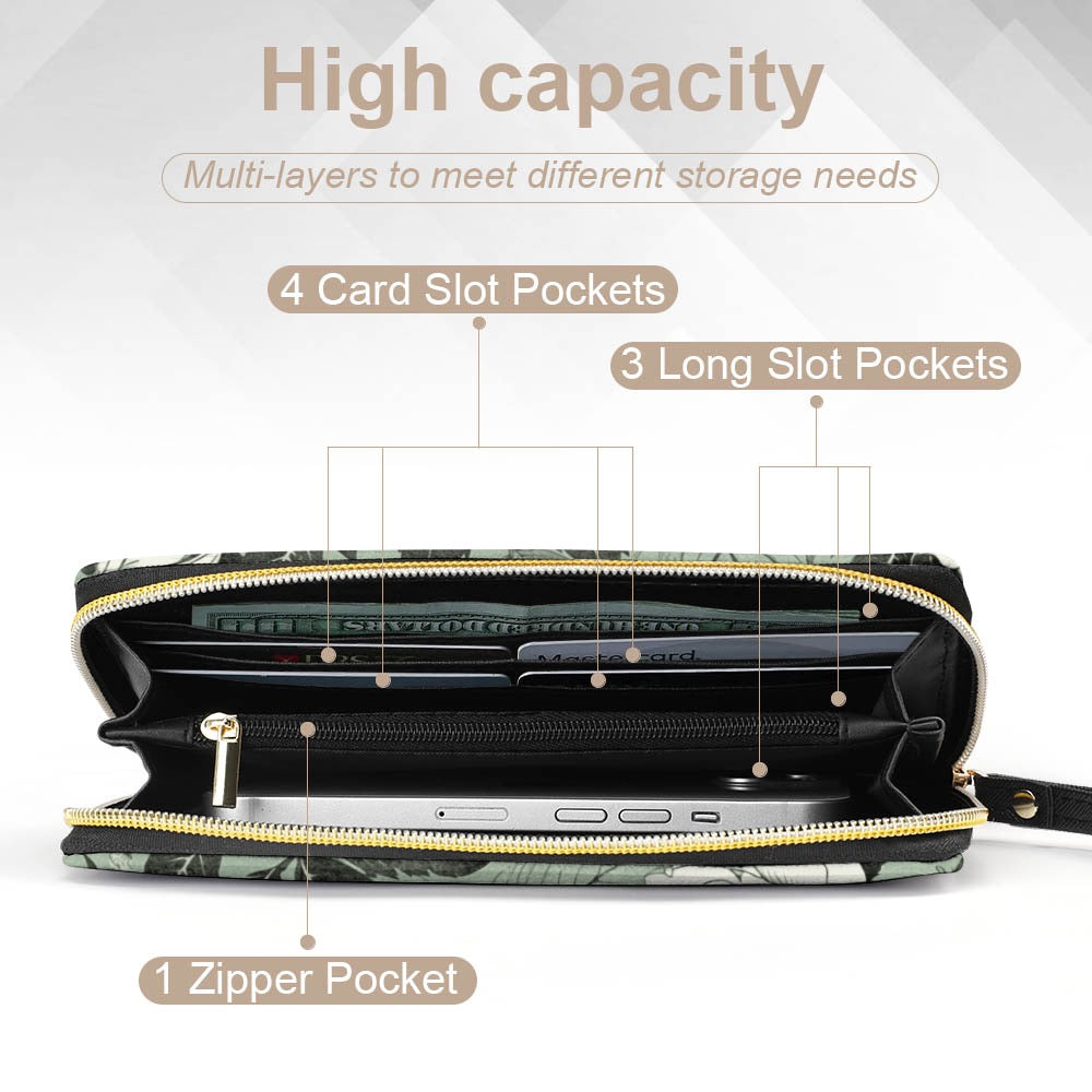 ETC Sage Floral PU Leather Wallet