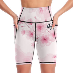 ETC Pink Floral Bloom Short Leggings