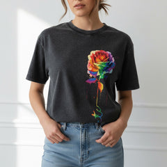 ETC Rainbow Warrior Dripping Rose Tee
