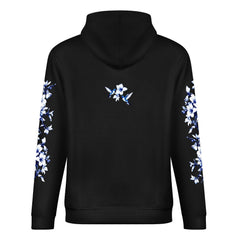 ETC Black Hummingbird Silhouette Cotton Hoodie