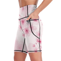 ETC Pink Floral Bloom Short Leggings