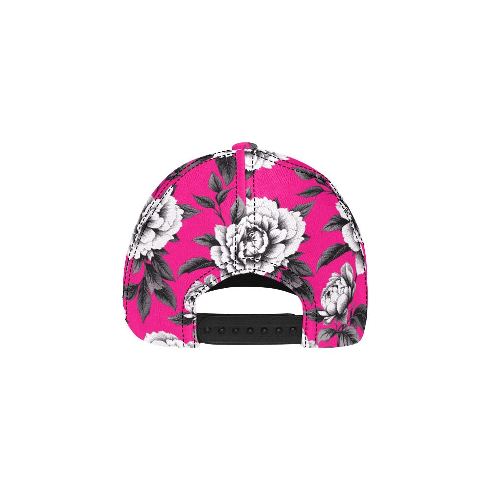 ETC Hot Pink Monochrome Floral Cap