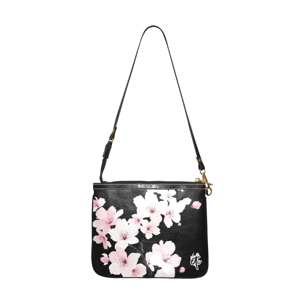 ETC Black Cherry Blossom Shoulder Bag
