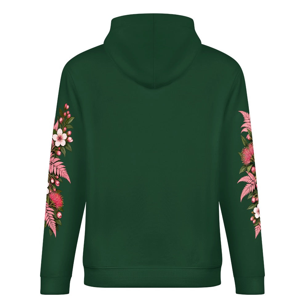 ETC Pink Fern Kiwi Limited Edition Forest Green Hoodie