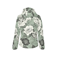 ETC Green Floral Hooded Puffer