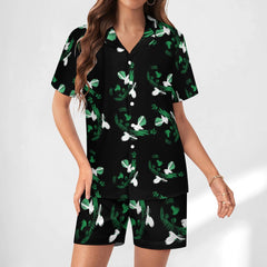ETC Green Piwakawaka Koru Pajamas