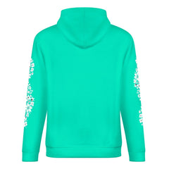 ETC Floral Dog Mint Cotton Hoodie